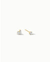 Louvre I Petite Diamond Stud Earrings 14k