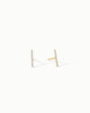 Equality Pavé Bar Diamond Stud Earrings