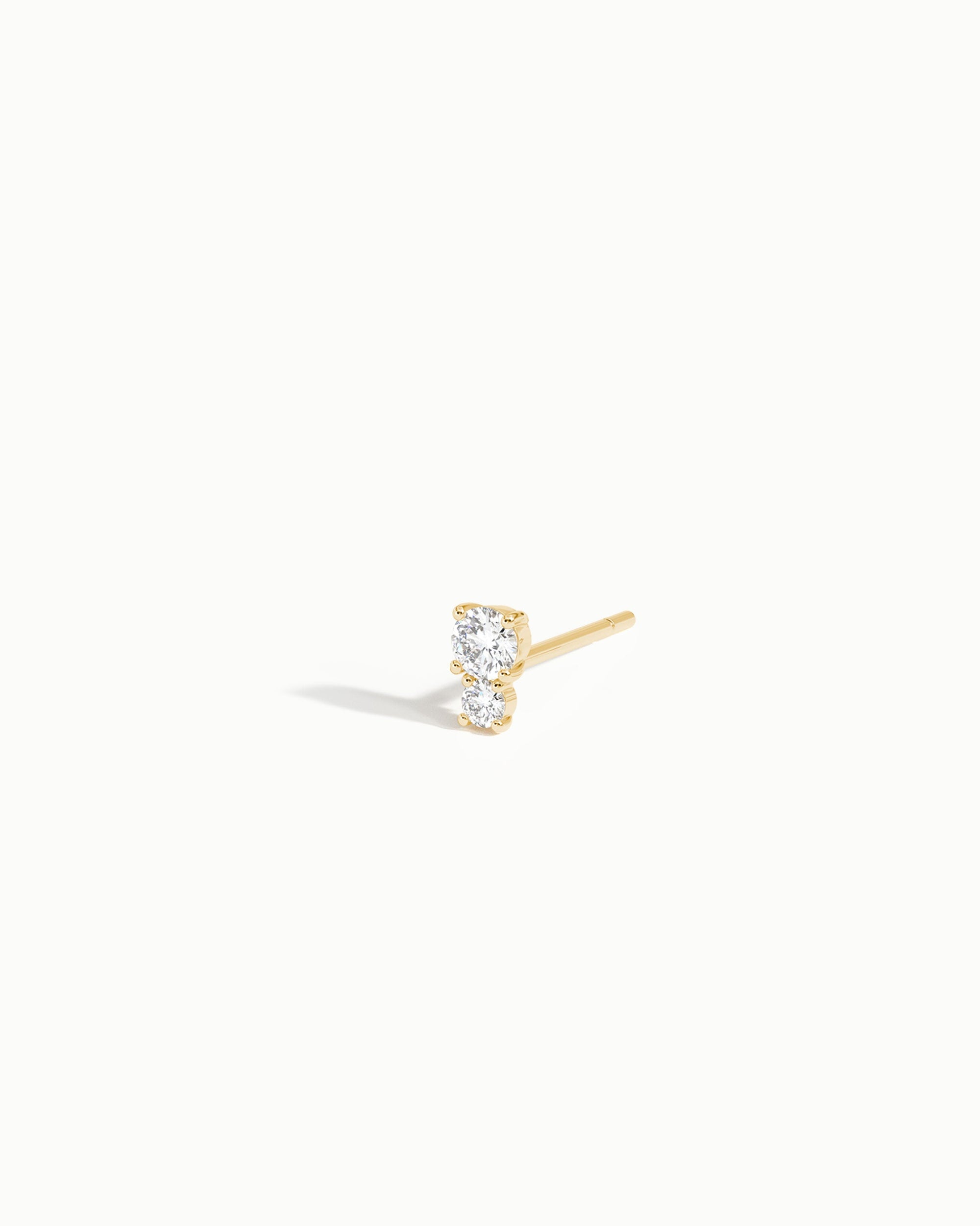 Twin Duo Diamond Stud Earrings